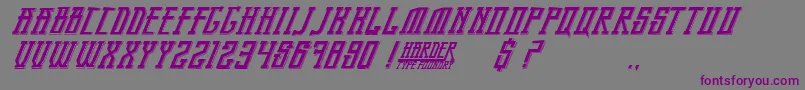 BandungPride Font – Purple Fonts on Gray Background