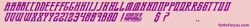 BandungPride Font – Purple Fonts on Pink Background