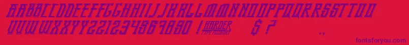 BandungPride Font – Purple Fonts on Red Background