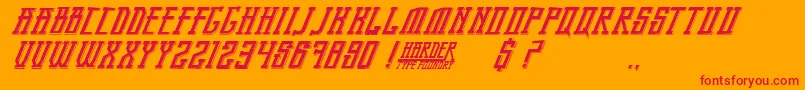 BandungPride Font – Red Fonts on Orange Background