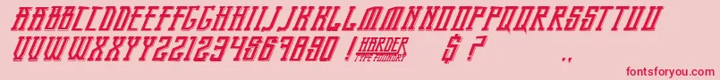 Шрифт BandungPride – красные шрифты на розовом фоне