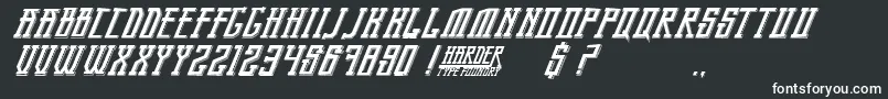 BandungPride Font – White Fonts on Black Background