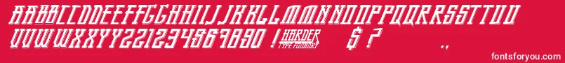 BandungPride Font – White Fonts on Red Background