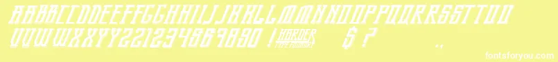 BandungPride Font – White Fonts on Yellow Background