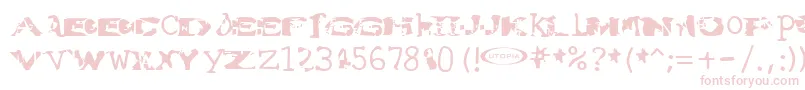Watertorture Font – Pink Fonts on White Background