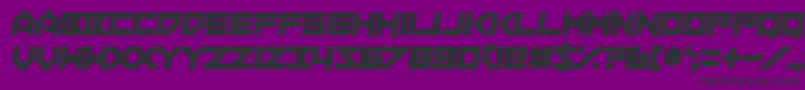 SacredHertz-fontti – mustat fontit violetilla taustalla