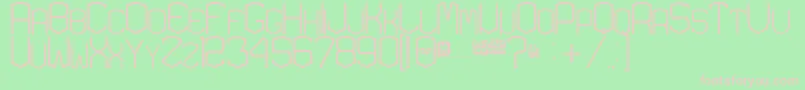 KardonLight Font – Pink Fonts on Green Background