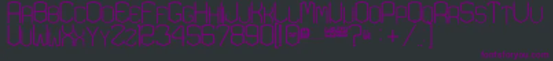 KardonLight Font – Purple Fonts on Black Background