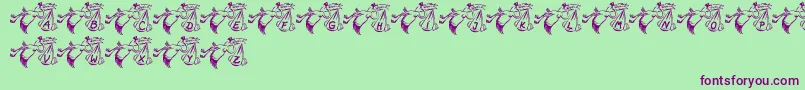 Storch Font – Purple Fonts on Green Background