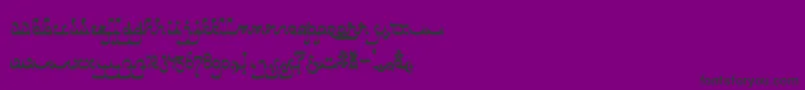 CatharsisBedouin-Schriftart – Schwarze Schriften auf violettem Hintergrund