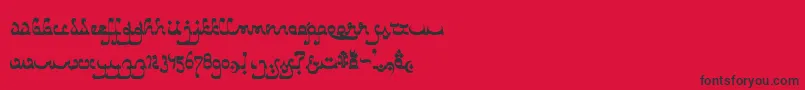 Police CatharsisBedouin – polices noires sur fond rouge