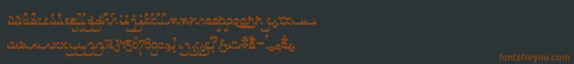 CatharsisBedouin Font – Brown Fonts on Black Background