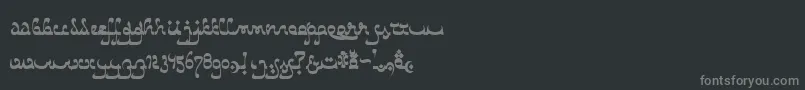Шрифт CatharsisBedouin – серые шрифты на чёрном фоне