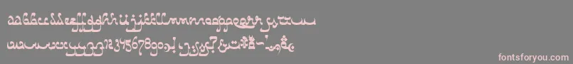 Police CatharsisBedouin – polices roses sur fond gris