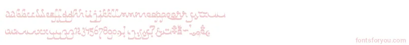 CatharsisBedouin-Schriftart – Rosa Schriften auf weißem Hintergrund