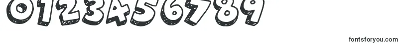 3DHandDrawns-fontti – Fontit numeroille ja luvuille