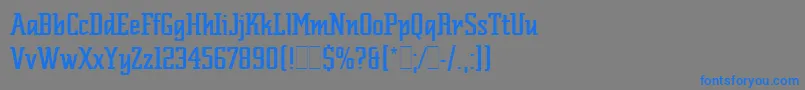 ScriptekLetPlain.1.0 Font – Blue Fonts on Gray Background