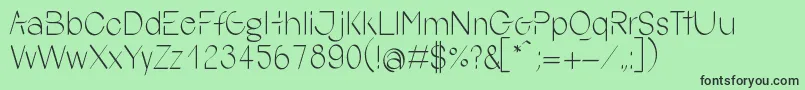YokoSmileRegular Font – Black Fonts on Green Background