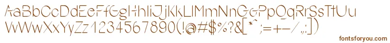 Шрифт YokoSmileRegular – коричневые шрифты на белом фоне