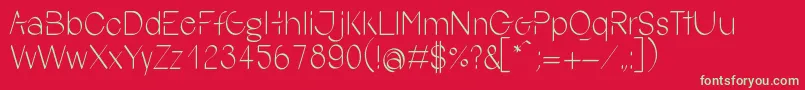 Czcionka YokoSmileRegular – zielone czcionki na czerwonym tle