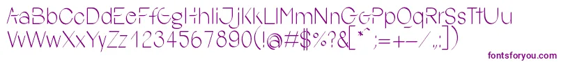 YokoSmileRegular Font – Purple Fonts on White Background