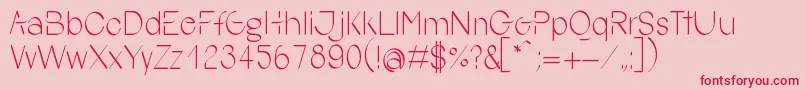 fuente YokoSmileRegular – Fuentes Rojas Sobre Fondo Rosa
