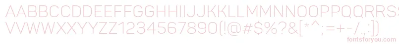 PantonLightcaps Font – Pink Fonts on White Background