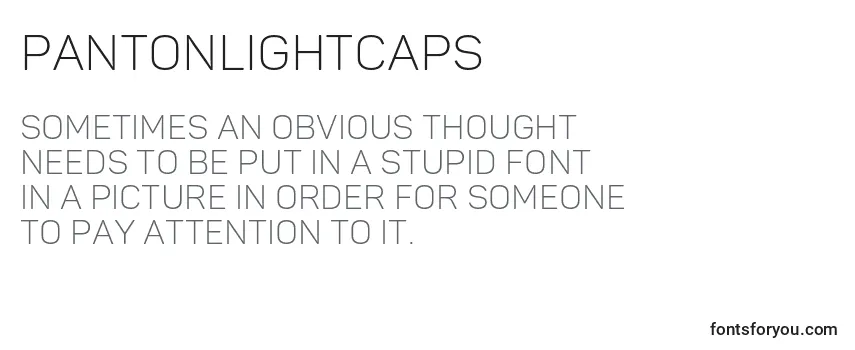 PantonLightcaps Font