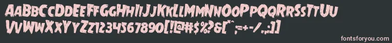 Mrsmonsterrotate2 Font – Pink Fonts on Black Background