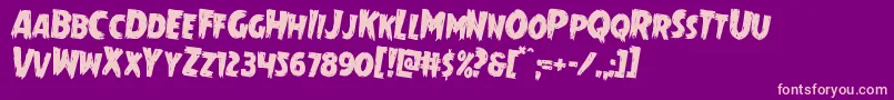 Mrsmonsterrotate2 Font – Pink Fonts on Purple Background