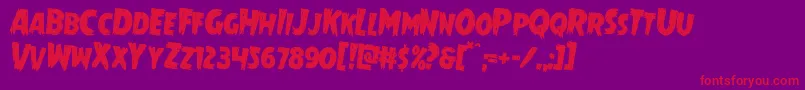 Mrsmonsterrotate2 Font – Red Fonts on Purple Background