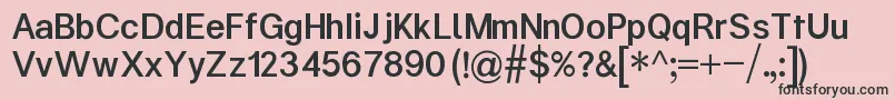 Шрифт KalypsaMedium – чёрные шрифты на розовом фоне