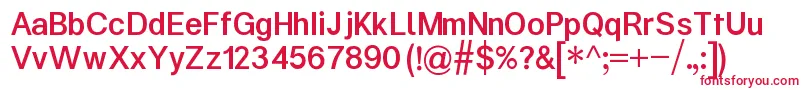 KalypsaMedium Font – Red Fonts on White Background