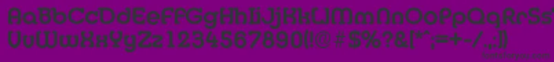 MexicoserialBold-Schriftart – Schwarze Schriften auf violettem Hintergrund