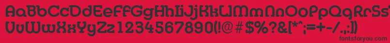 MexicoserialBold Font – Black Fonts on Red Background