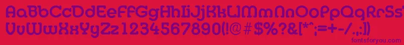 MexicoserialBold Font – Purple Fonts on Red Background