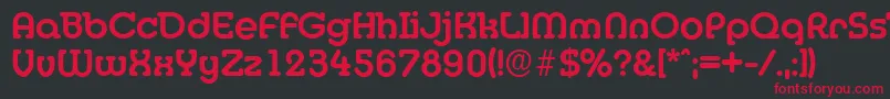 MexicoserialBold Font – Red Fonts on Black Background