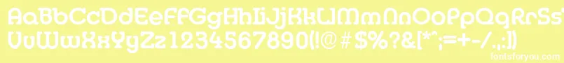 MexicoserialBold Font – White Fonts on Yellow Background
