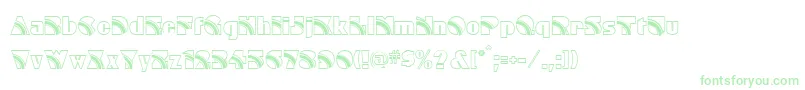 Rainbow-Schriftart – Grüne Schriften