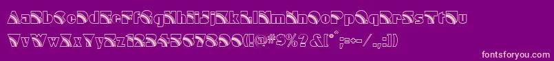 Rainbow Font – Pink Fonts on Purple Background
