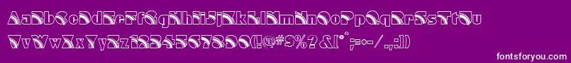 Rainbow Font – White Fonts on Purple Background