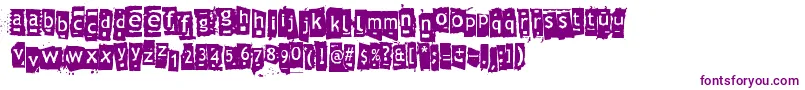 Znort3000 Font – Purple Fonts on White Background