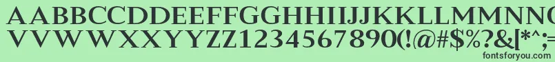 MeryshaRegular Font – Black Fonts on Green Background