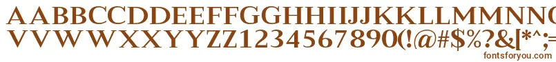 MeryshaRegular Font – Brown Fonts on White Background