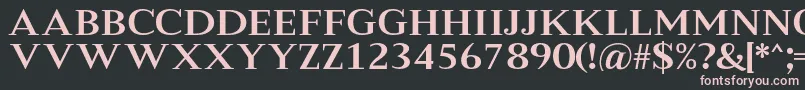 MeryshaRegular Font – Pink Fonts on Black Background