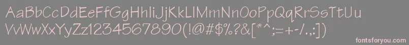 TechnicalRegular Font – Pink Fonts on Gray Background