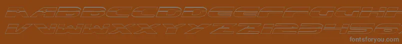 Шрифт ExcelerateOutline – серые шрифты на коричневом фоне