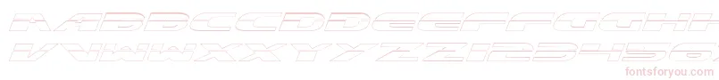 フォントExcelerateOutline – 白い背景にピンクのフォント