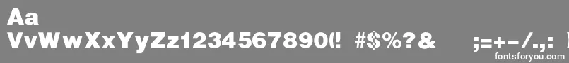 HadawayBlack Font – White Fonts on Gray Background