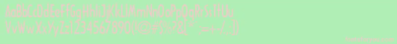 Tricornecondssk Font – Pink Fonts on Green Background